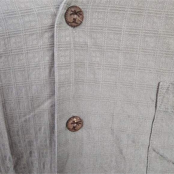 Jamaica Jaxx 100% Silk Casual Button Front Shirt Sz L Tropical Coastal Resort - Picture 7 of 16